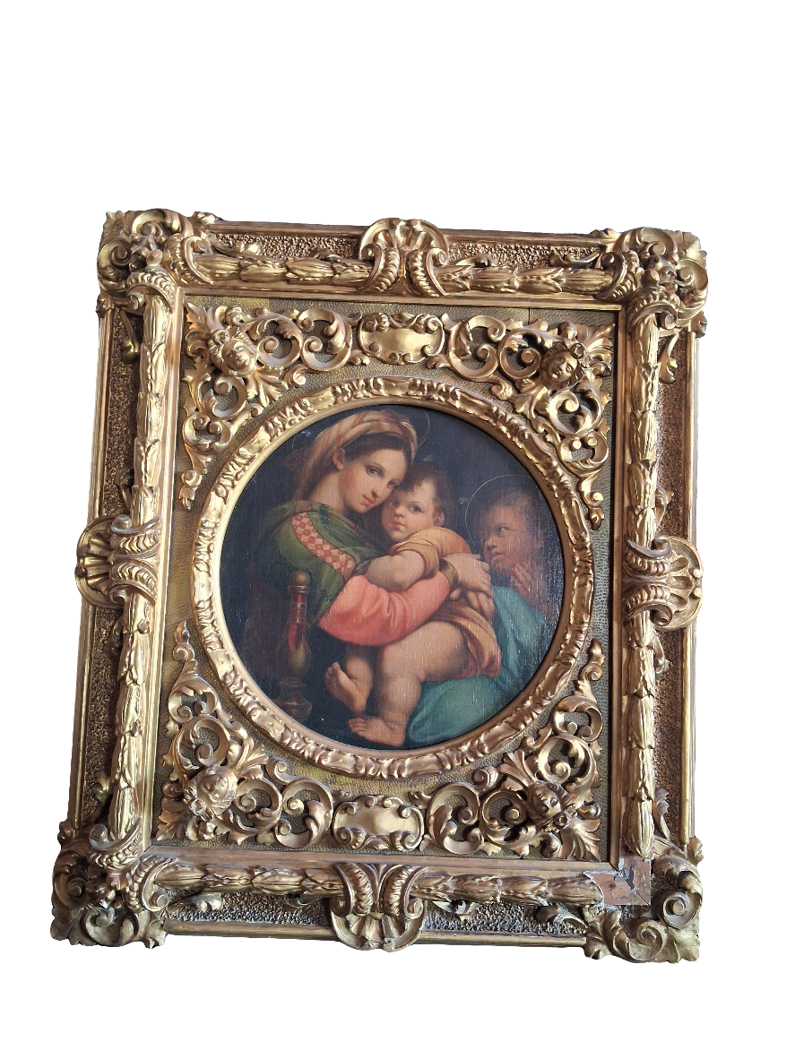 Olio su tela con cornice autentica