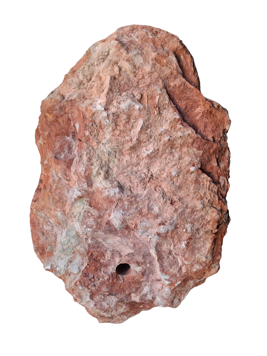 Mascherone in marmo rosso