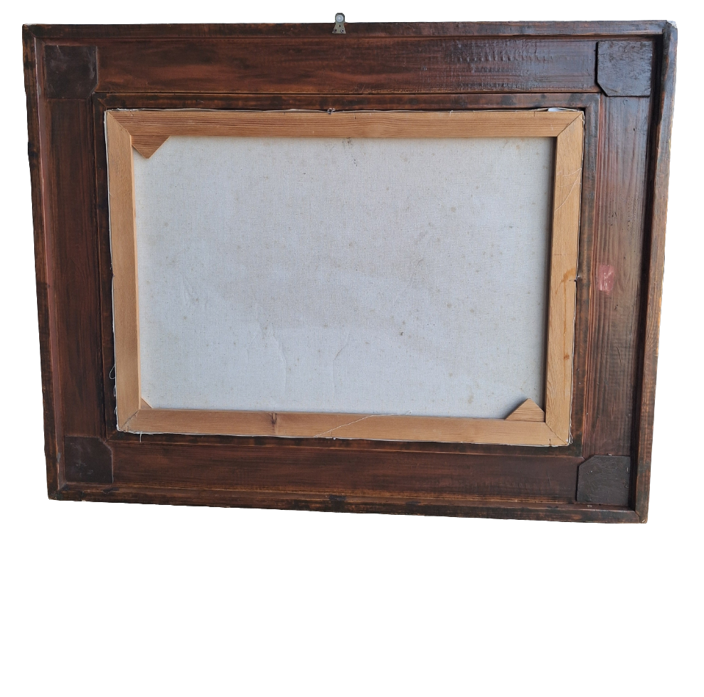 Olio su tela con cornice epoca 900