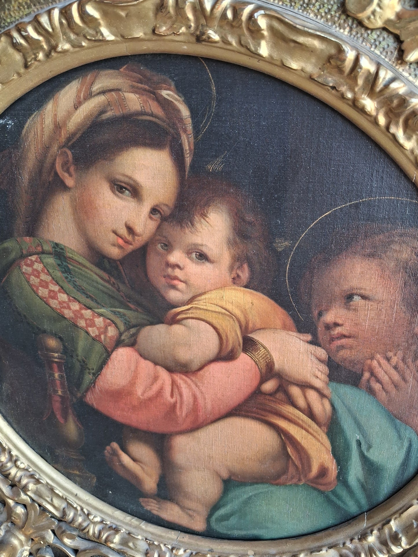 Olio su tela con cornice autentica