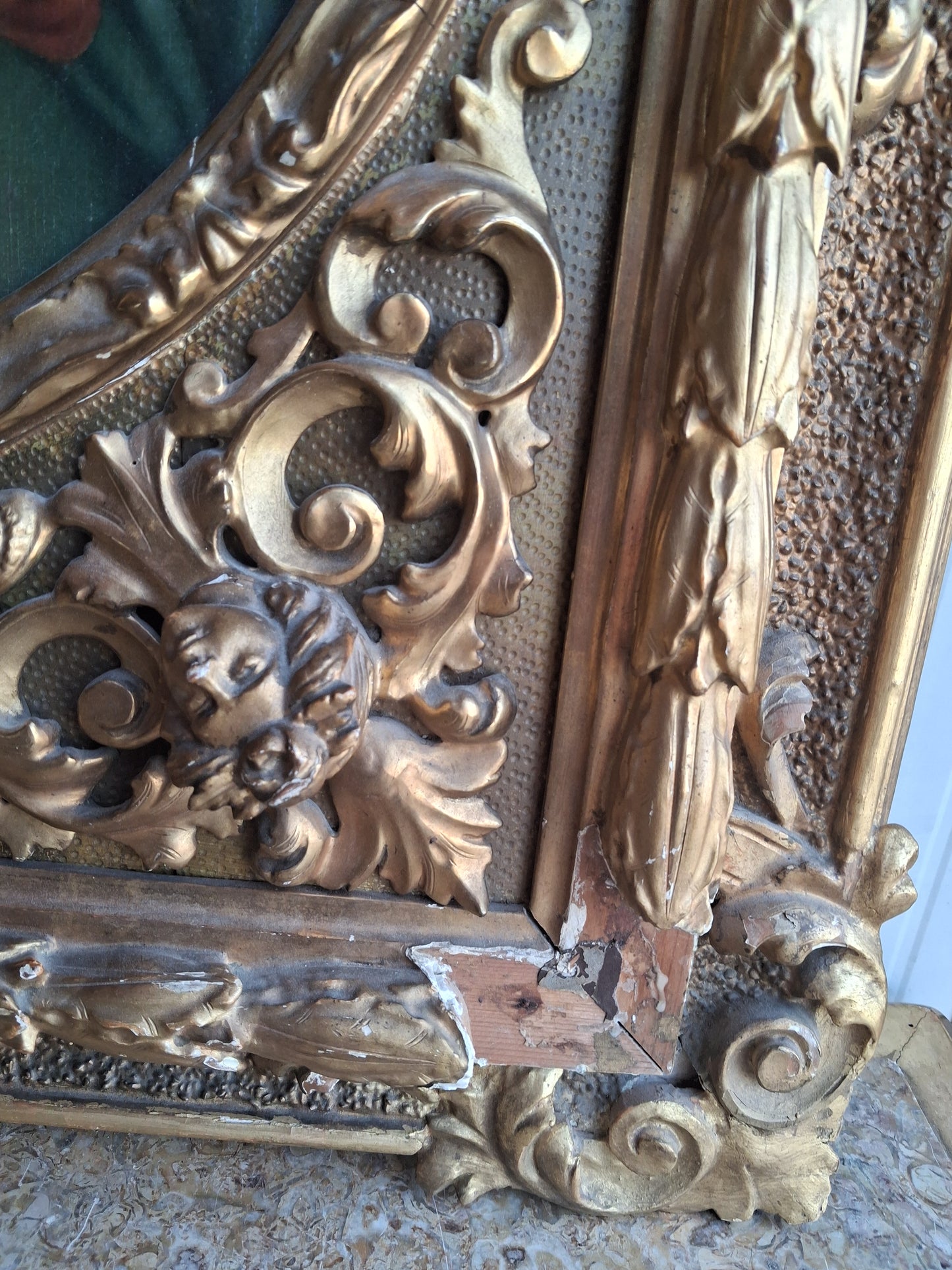 Olio su tela con cornice autentica