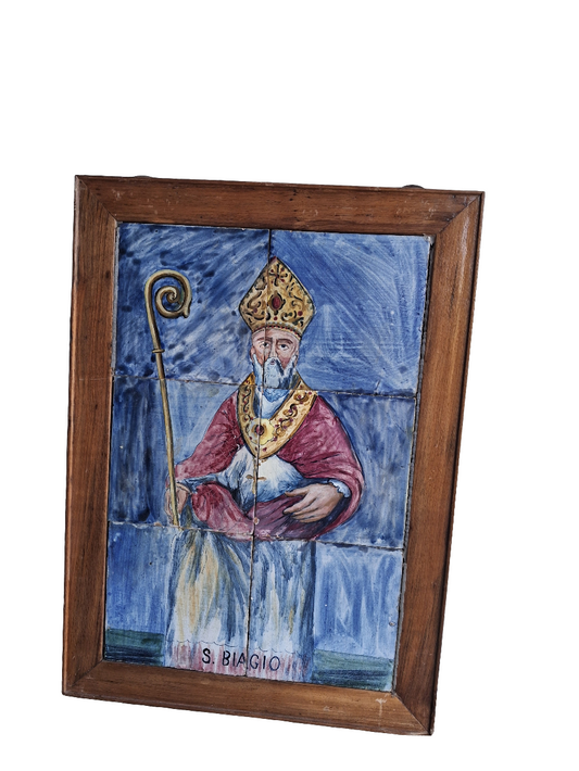 Pittura a freddo su mattonelle in maiolica