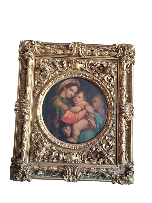 Olio su tela con cornice autentica