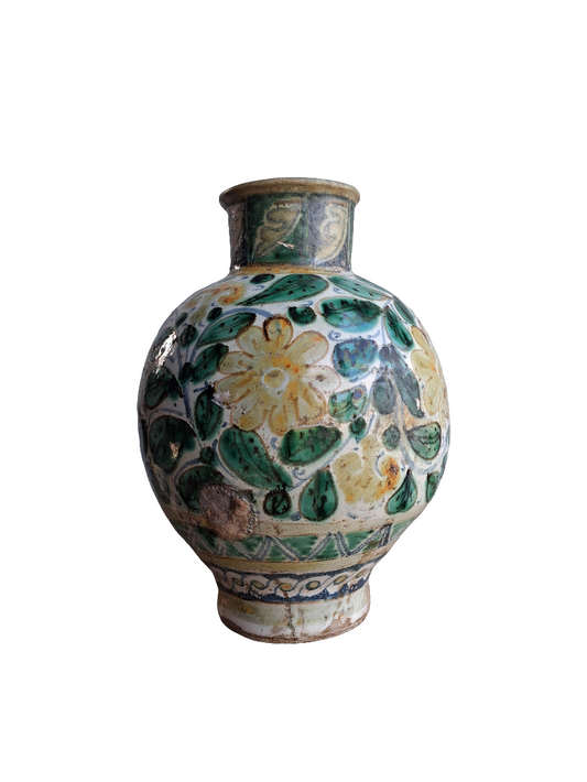 Antica boccia in maiolica