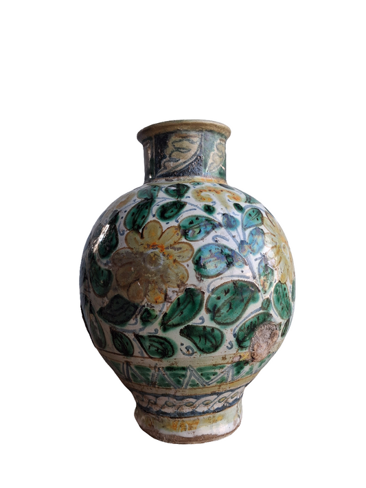 Antica boccia in maiolica